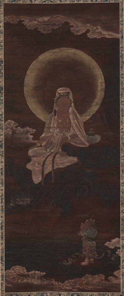 Woda r również na Kannon (księżyc wodny Kannon) autorstwa Unknown artist
