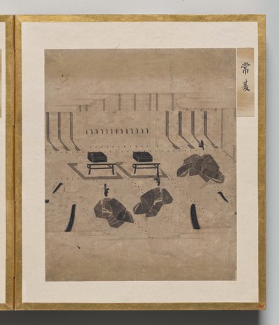 Dziki goździk z albumu ilustracji do opowieści o Genji autorstwa Unknown artist