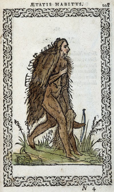 Dzika kobieta i jej dziecko - w „Habits et effigies” Jeana Sluperiusa autorstwa Unknown artist