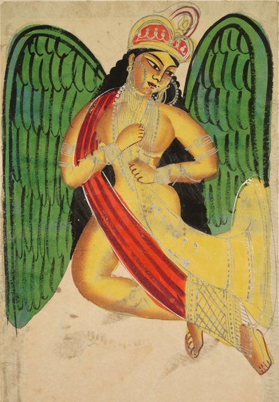 Skrzydlata Apsara z Rogiem (recto) autorstwa Unknown artist
