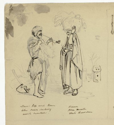 Kobieta i żebrak autorstwa Unknown artist