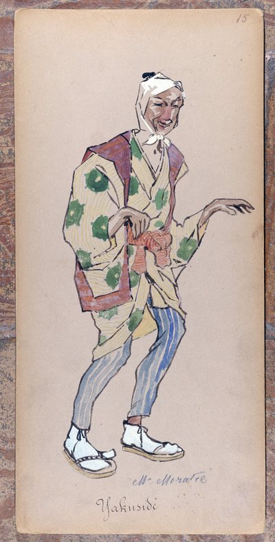 Kostium Yakuside do stworzenia Madame Butterfly Giacomo Pucciniego w 1904 r. Kolekcja Museo della Scala w Mediolanie. autorstwa Unknown artist