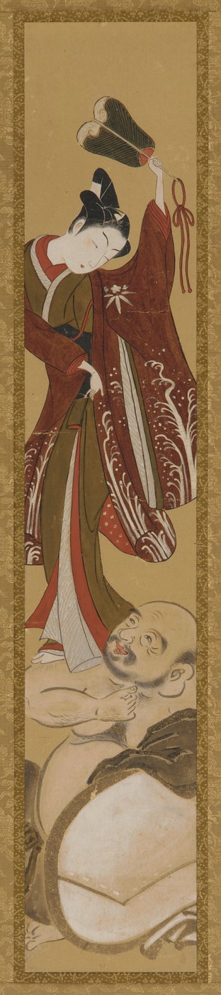 Młody mężczyzna stojący na ramieniu Hoteia autorstwa Unknown artist