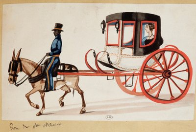 Młoda kobieta w fiakrze w Peru autorstwa Unknown artist