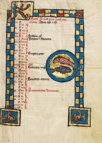 Znak zodiaku Ryby autorstwa Unknown artist