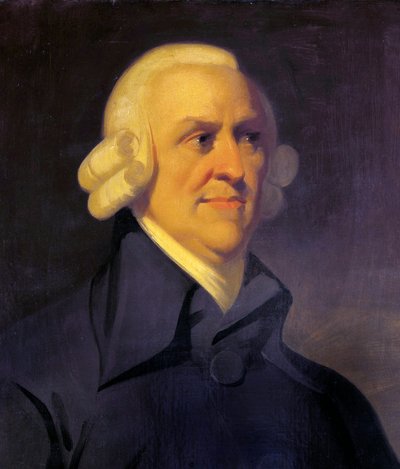 detail de "" Portrait of Adam Smith "" (1723-1790) - Anonim - 1795 - Olej na płótnie - 77,9x64,5 - National Gallery of Scotland, Edynburg autorstwa Unknown artist