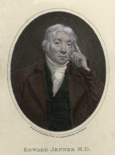 portret Edwarda Jennera (1749-1823), angielskiego lekarza, odkrywcy odporności na ospę. autorstwa Unknown artist