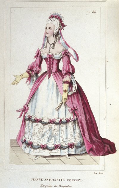 portret Jeanne-Antoinette Poisson, markizy Pompadour (znanej jako Madame de Pompadour autorstwa Unknown artist