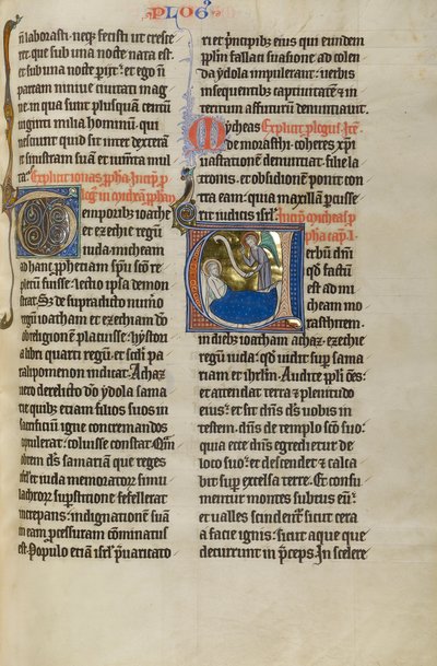 Anioł przed Micheaszem autorstwa Unknown  – illuminator