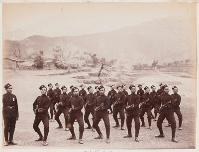 Oddział 4. Pułku Gurkha (strzelców) autorstwa Unknown photographer