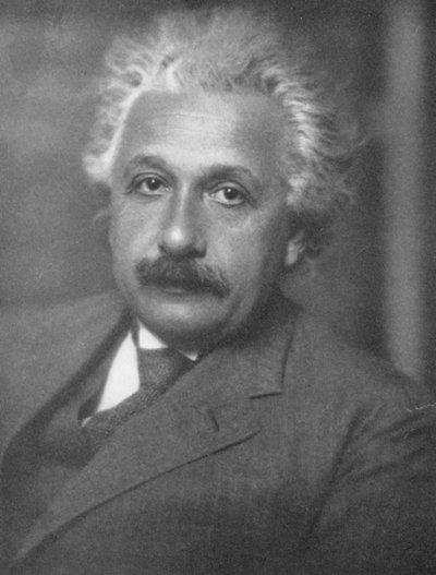 Albert Einstein (zdjęcie czarno-białe) autorstwa Unknown photographer