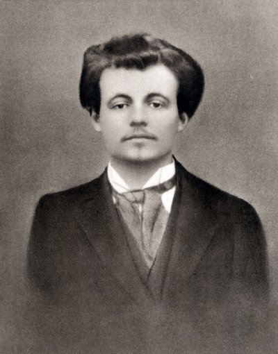 Alfred Jarry, ok. 1900 r. (zdjęcie czarno-białe) autorstwa Unknown photographer