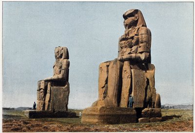 Starożytny Egipt: Kolos Memnona do Teb. Koniec XIX wieku. autorstwa Unknown photographer