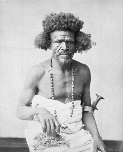 Członek plemienia Beja ze wschodniego Sudanu, ok. 1885 r autorstwa Unknown