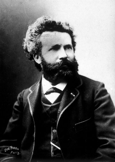 Camille Flammarion, francuski astronom, ok. 1890 autorstwa Unknown photographer