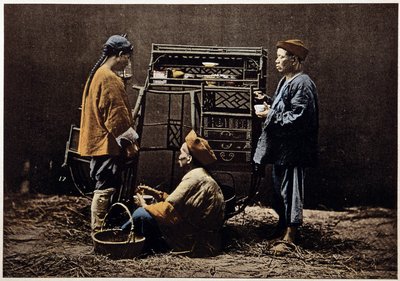 Chińska restauracja podróżująca pod koniec XIX wieku. autorstwa Unknown photographer
