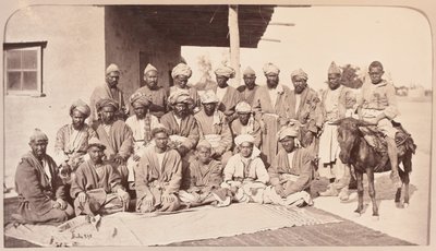 Durbar Majdan i Logar Chiefs, Kabul autorstwa Unknown photographer