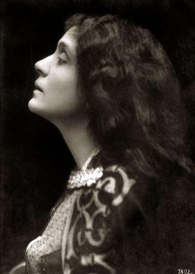 Eleonora Duse - profil portretowy autorstwa Unknown photographer