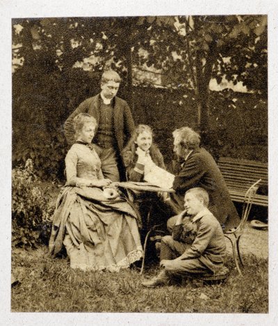 Gustave Eiffel z rodziną. Fotografia 1882 autorstwa Unknown photographer