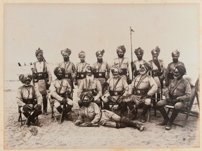 Indyjscy oficerowie 9. Kawalerii Bengalskiej, 1885 autorstwa Unknown