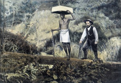 Kentzer: poszukiwacz złota i jego posiadacz - fotografia, koniec XIX wieku autorstwa Unknown photographer