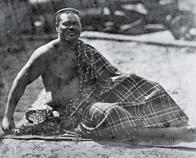 Król Cetshwayo na wygnaniu w Kapsztadzie autorstwa Unknown photographer