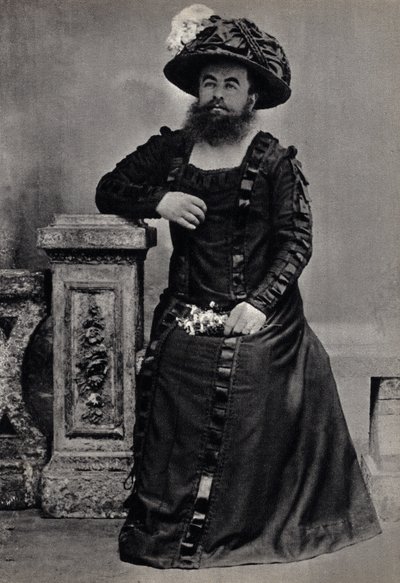 Les Monsters, la femme broda. Fotografia, koniec XIX wieku, Paryż. Dz. Selva. autorstwa Unknown photographer