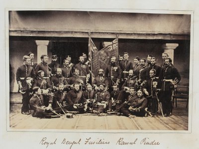 Członkowie 101 Pułku Piechoty (Royal Bengal Fisiliers) w Rawalpindi autorstwa Unknown photographer