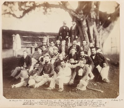 Członkowie Klubu Krykieta w Kalkucie, 1859 autorstwa Unknown
