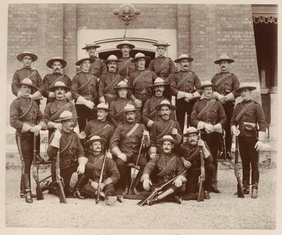 Policja konna północno-zachodnia, koszary Chelsea, diamentowy jubileusz autorstwa Unknown photographer