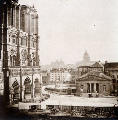 Notre Dame de Paris i plac, koniec XIX wieku autorstwa Unknown photographer