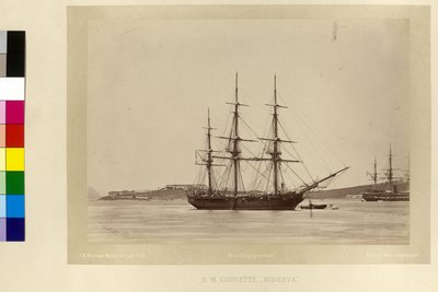Jego królewskiej mości korwety "Minerva" autorstwa Unknown photographer