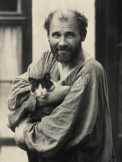Zdjęcie Gustava Klimta (1862-1918) autorstwa Unknown photographer