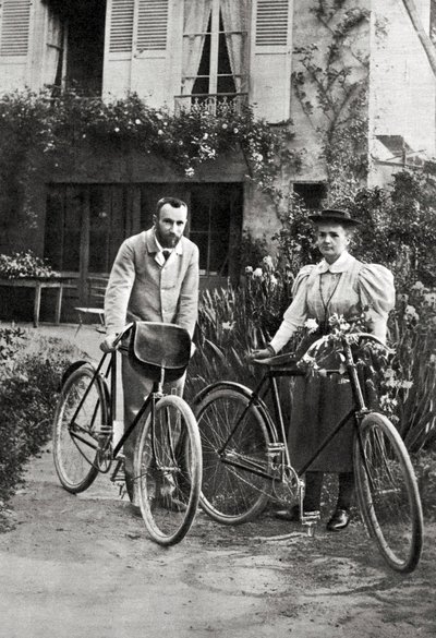 Pierre i Maria Curie w swoim ogrodzie autorstwa Unknown photographer
