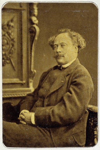 Portret Aleksandra Dumasa juniora (1824 - 1895) z 1884 r. autorstwa Unknown photographer