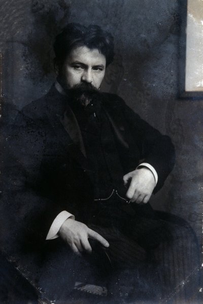Portret Arthura Nikischa (zdjęcie czarno-białe) autorstwa Unknown photographer