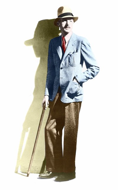 Portret Dashiella Hammetta (1894-1961), amerykańskiego pisarza. autorstwa Unknown photographer