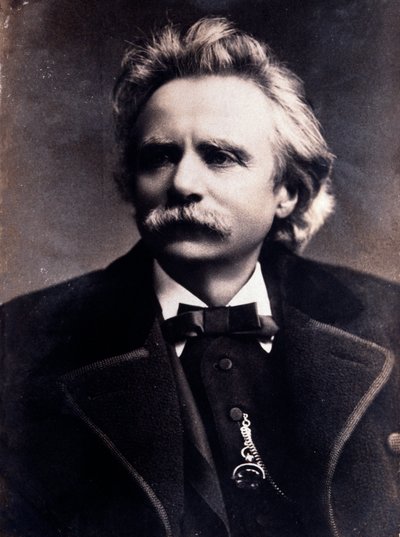 Portret Edvarda Griega (1843-1907) Norweski kompozytor Photograph. 19 wiek. Mediolan, Biblioteca del Conservatorio autorstwa Unknown photographer