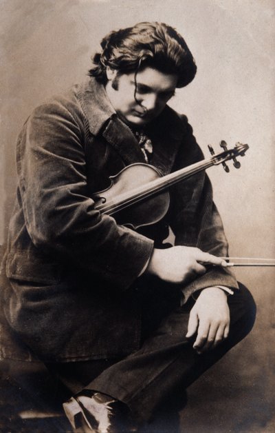 Portret Eugene Ysaye (zdjęcie czarno-białe) autorstwa Unknown photographer