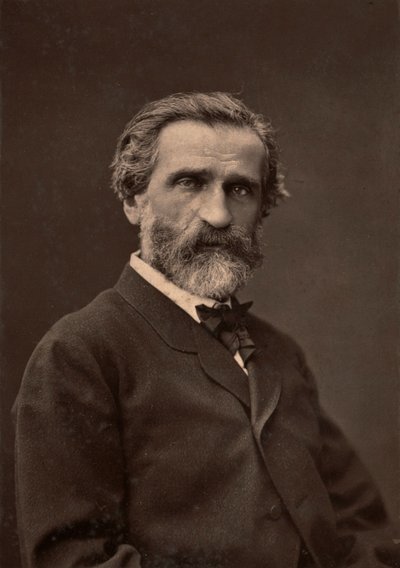 Portret Giuseppe Verdiego, słynnego kompozytora. autorstwa Unknown photographer