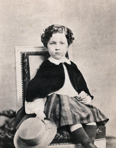 Portret księcia cesarskiego Eugeniusza Ludwika Napoleona Bonaparte (1856-1879), syna Napoleona III. Anonimowe zdjęcie zrobione w Fontainebleau w czerwcu 1860 r. autorstwa Unknown photographer