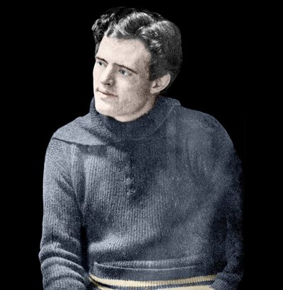 Portret Jacka Londona (1876-1916), amerykańskiego powieściopisarza. autorstwa Unknown photographer