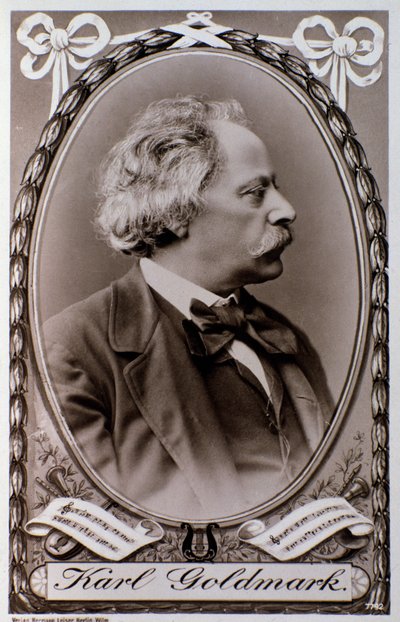 Portret Karoly Goldmark (lub Karl) (1830-1915) węgierskiego kompozytora Photograph. 19 wiek. Bolonia, civico Museo Museo autorstwa Unknown photographer