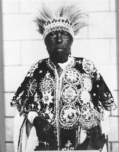 Portret Menelika II (1844 - 1913) króla Etiopii. autorstwa Unknown photographer