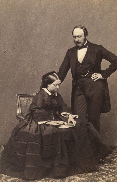 Portret królowej Wiktorii i księcia Alberta z Saksonii-Coburg-Gotha autorstwa Unknown photographer