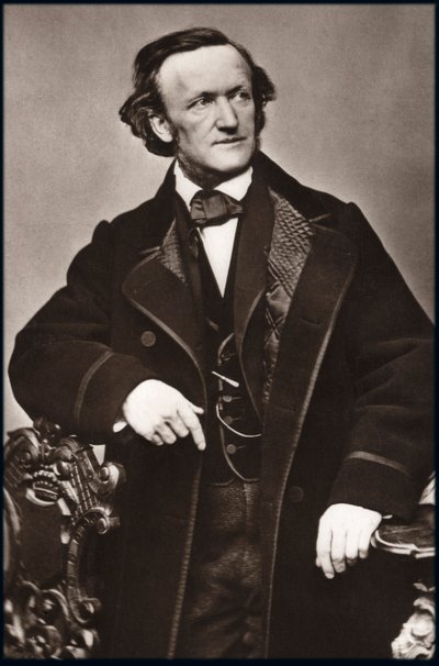 Portret kompozytora Ryszarda Wagnera (1813-1883) - Portret Ryszarda Wagnera (1813-1883), niemieckiego kompozytora. autorstwa Unknown photographer