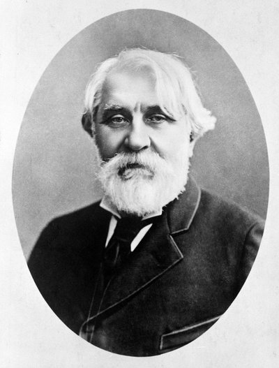 Portret rosyjskiego pisarza Iwana Turgieniewa (1818 - 1883). autorstwa Unknown photographer