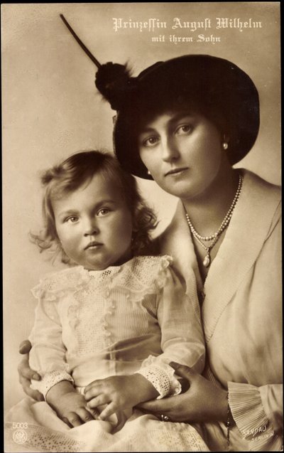 Księżniczka Augusta Wilhelma z synem, NPG 5003 autorstwa Unknown photographer