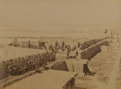 Strongpoint, Kabul 1879 (zdjęcie czarno-białe) autorstwa Unknown photographer