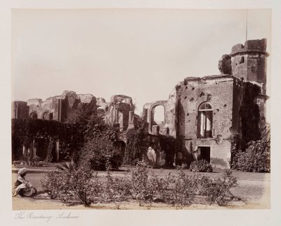 Rezydencja Lucknow, ok. 1885 (zdjęcie w sepii) autorstwa Unknown photographer